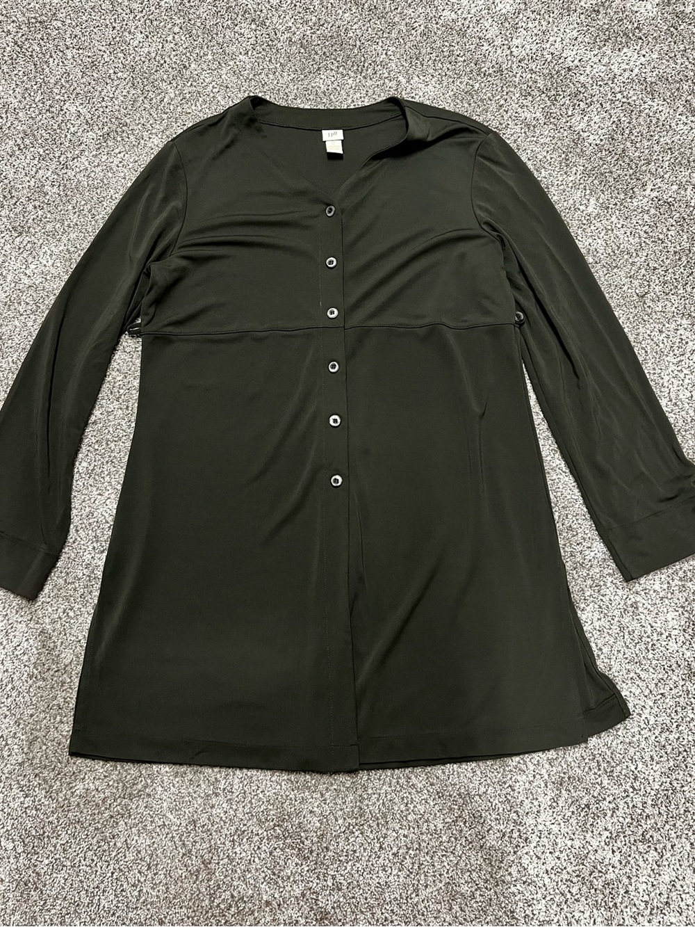 J Jill Button-Front Long Tunic/dress TALL